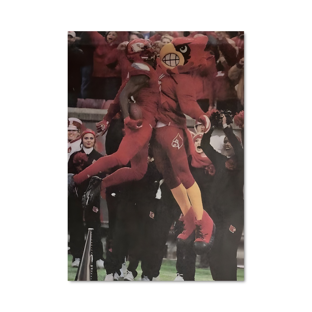 Poster Cardinal en Course – affiche Basketball